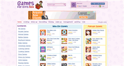 Desktop Screenshot of gamesforgirlsbox.com